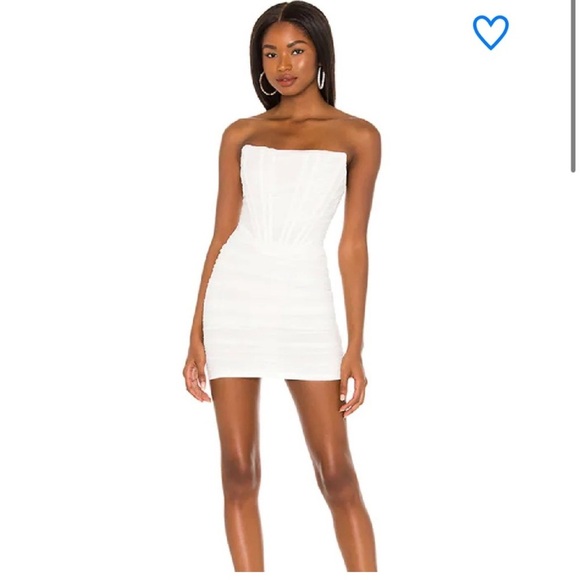 Revolve Superdown Sonia Bustier Mesh Dress Small - Picture 1 of 10
